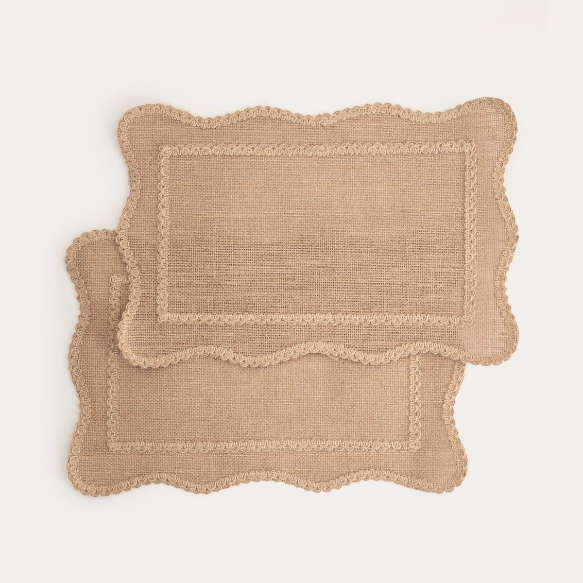 Prestieranie CALMA béžové s jutovým lemom 2 ks 30 × 45 cm