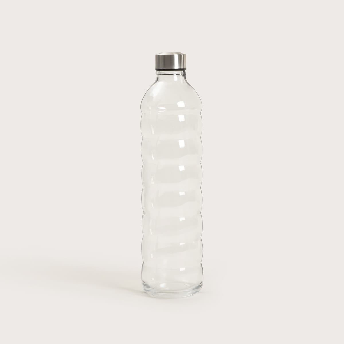 Fľaša BUBBLY sklenená priehľadná 1,25 l
