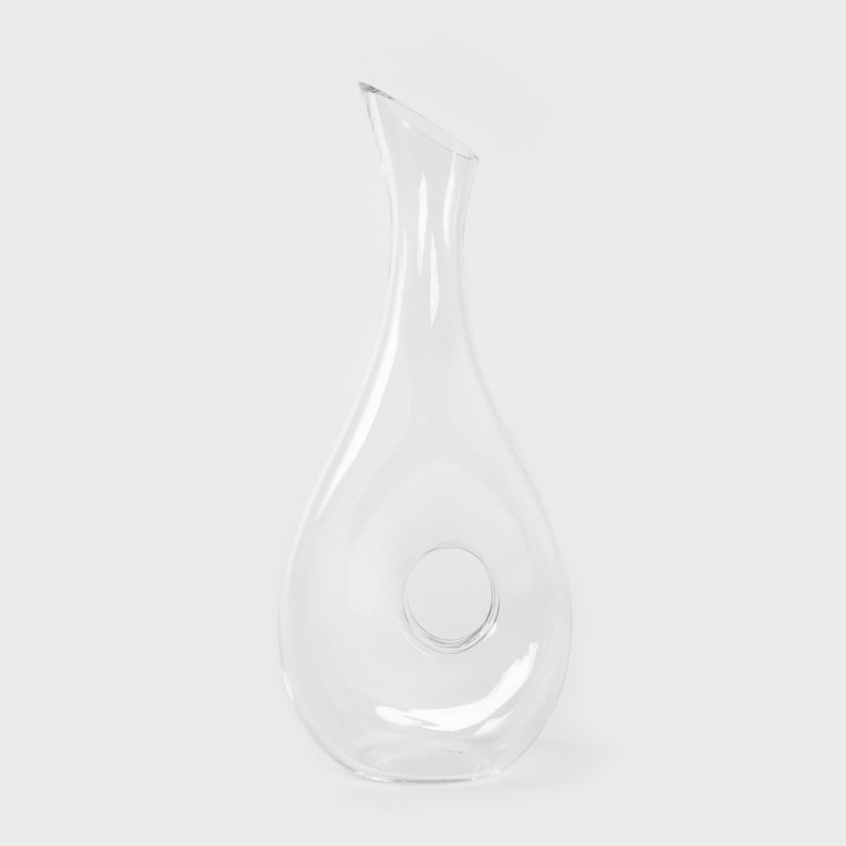 Sklenená karafa GLASSY s otvorom 1,2 l, transparentná