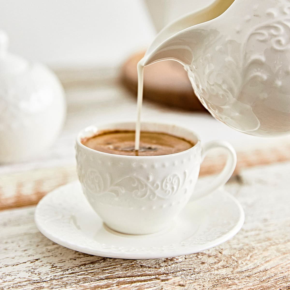 Porcelánová šálka SYLIA s podšálkou 0,09 l