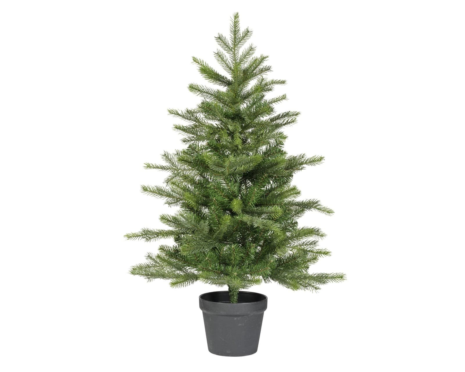 Zelený umelý vianočný stromček Grandis 90 cm v kvetináči