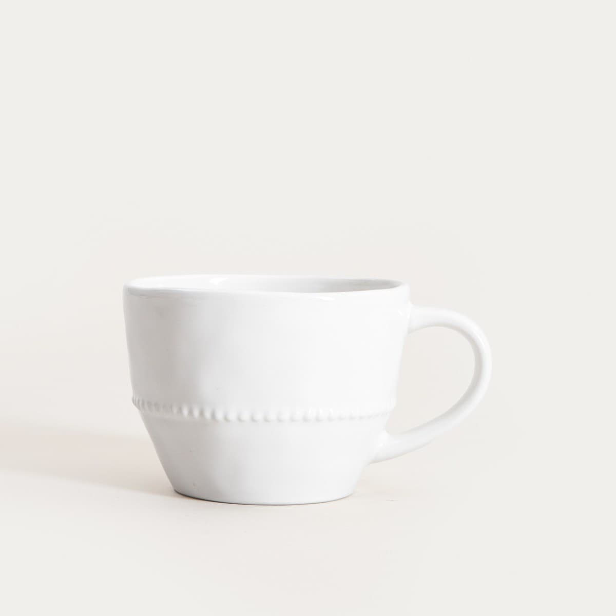 Kameninový hrnček PADRA biely, 0,3 l, HOMLA