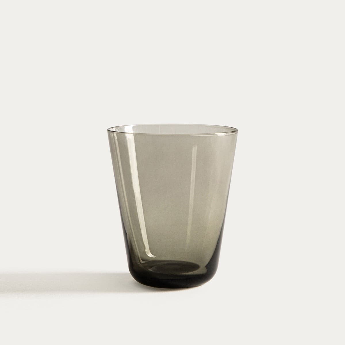 Vysoký sklenený pohár AMBERIS, sivý, 0,3 l