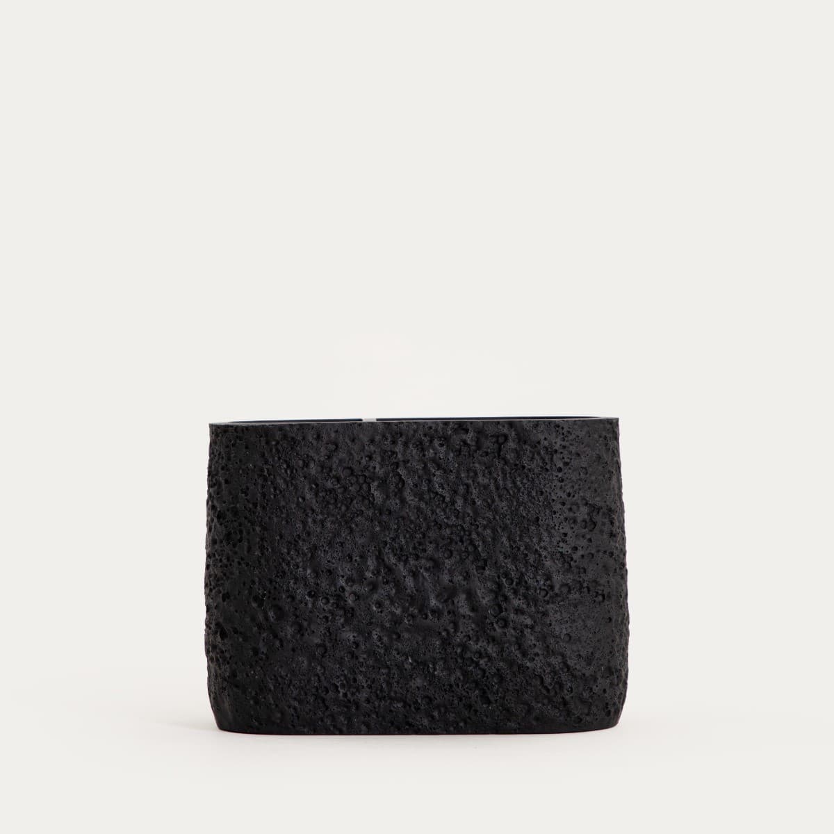 Pohár na zubné kefky VOLCANO čierny 13 × 6,5 × 10 cm
