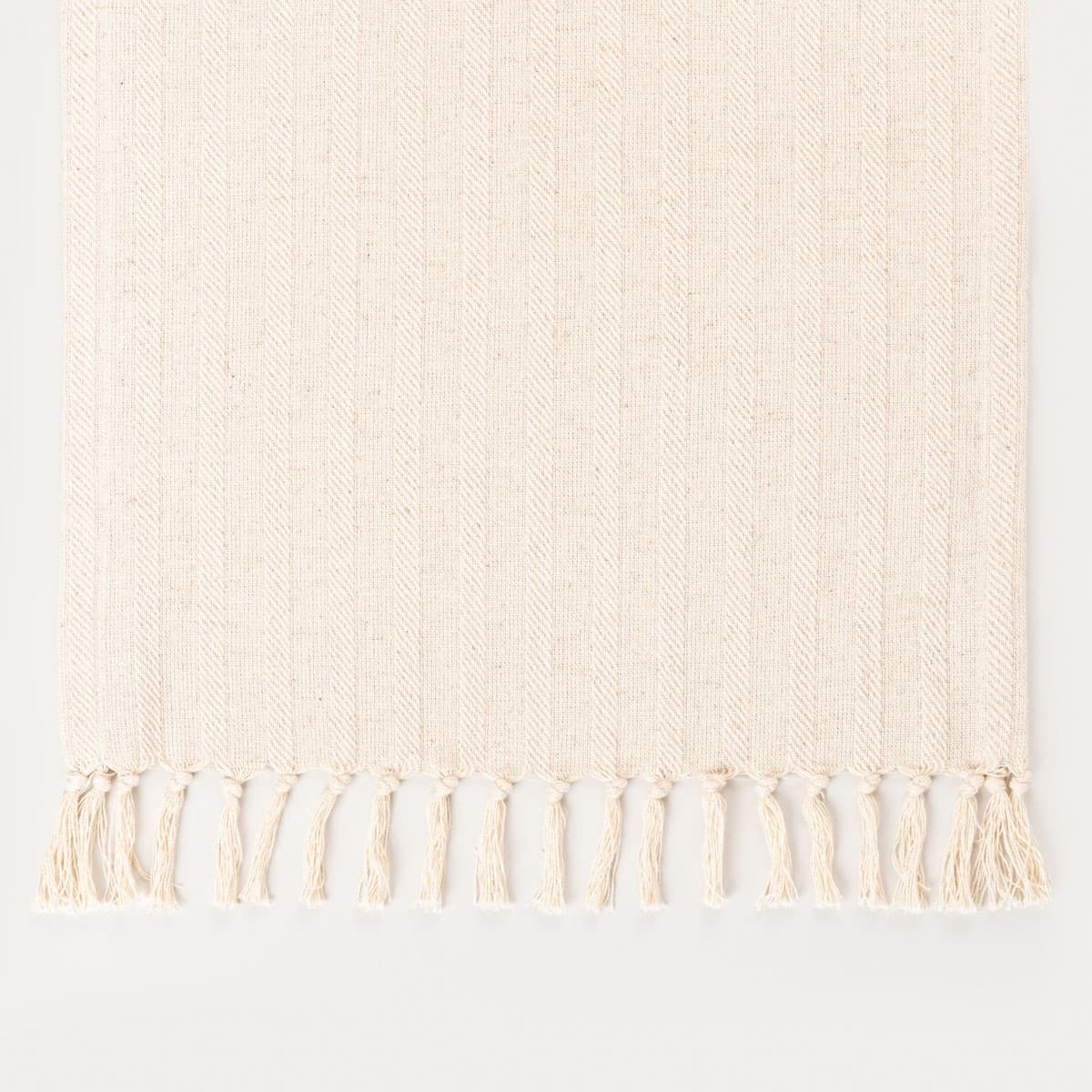 Štóla na stôl PANSY so strapcami ecru 40 × 160 cm