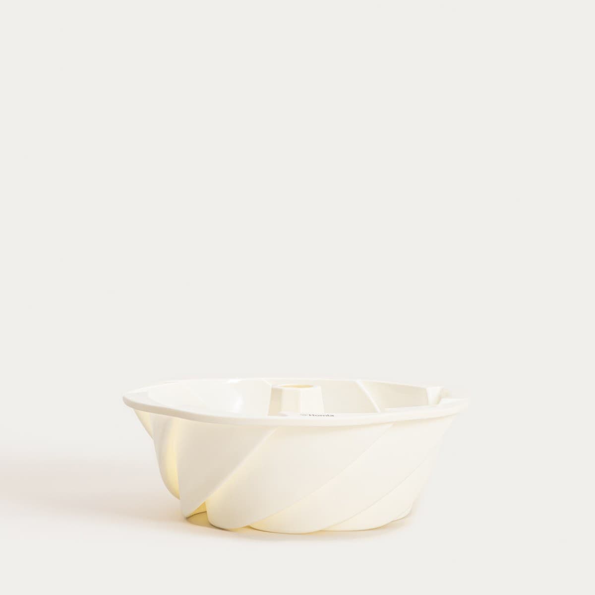 Forma na bábovku MOLLIS silikónová špirálová krémová 24,5 × 9 cm