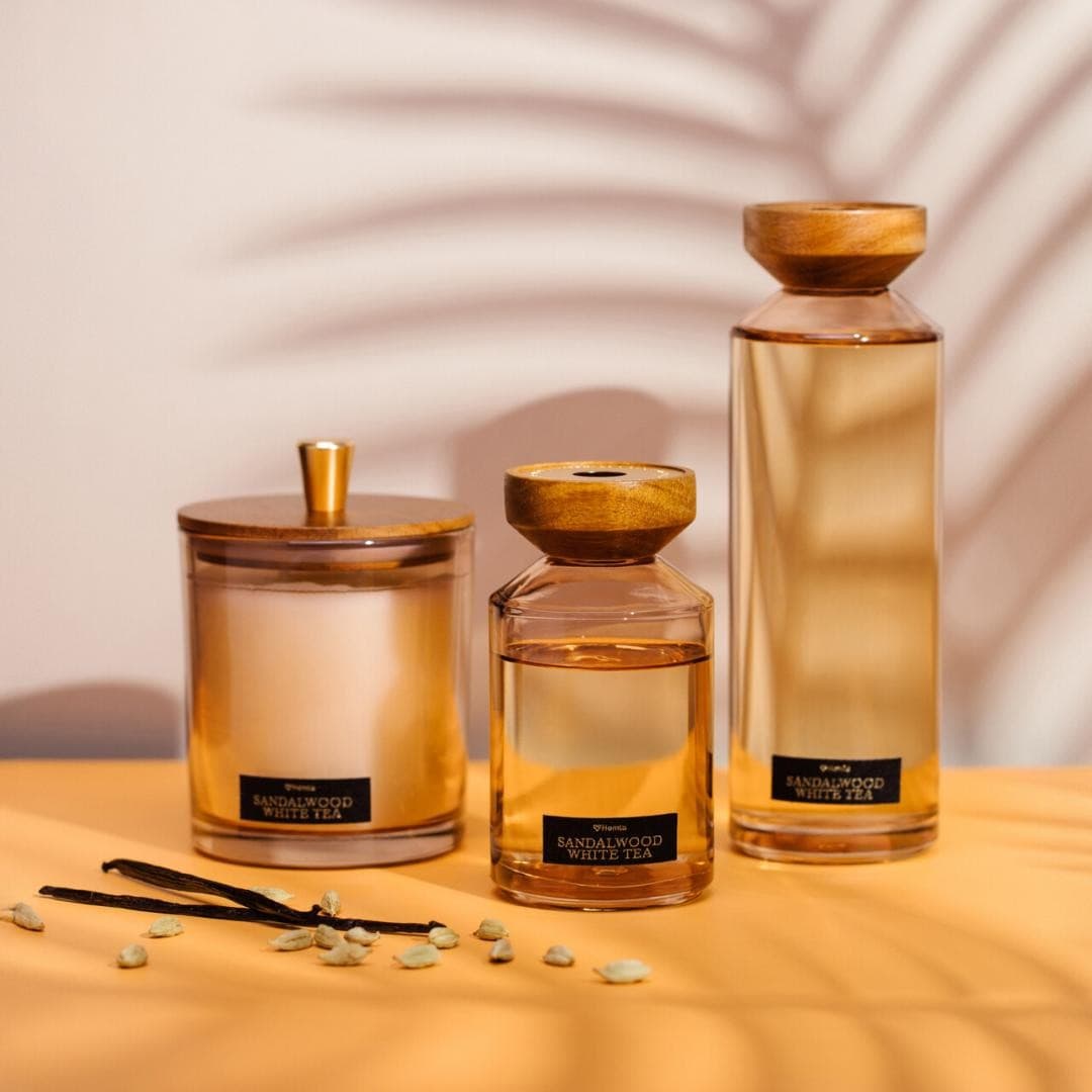 Aróma difuzér WOODY BLEND santalové drevo a biely čaj 200 ml