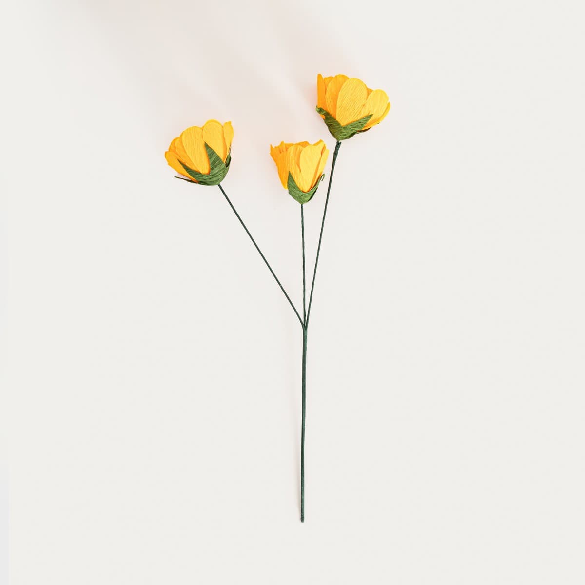 Umelá vetvička CARTA papierová oranžová 41 cm