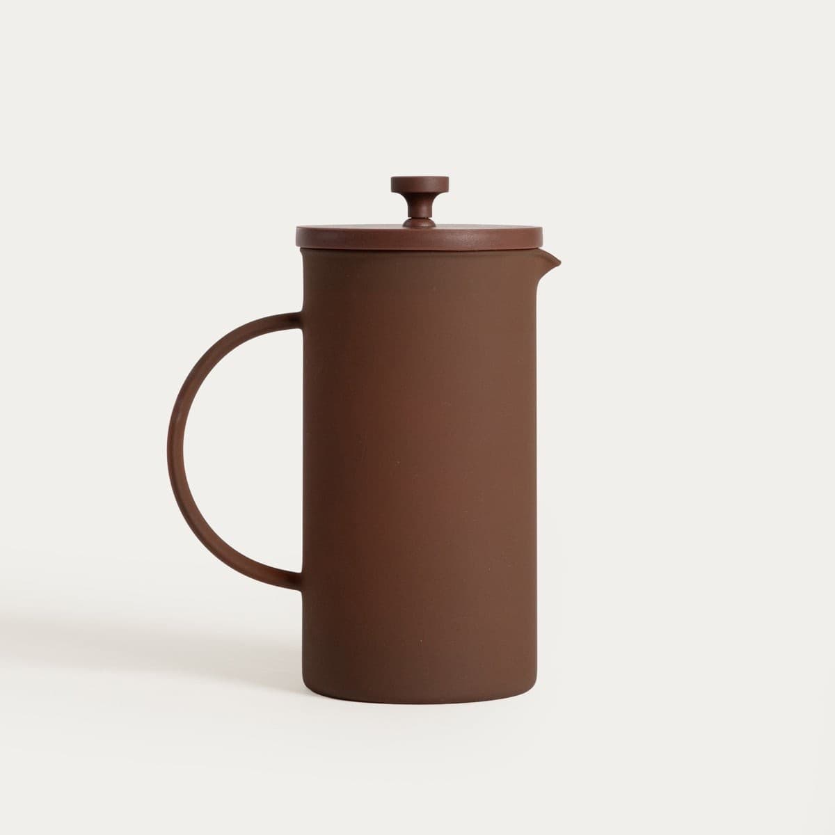 Sklenený french press FOGGY hnedý 1 l