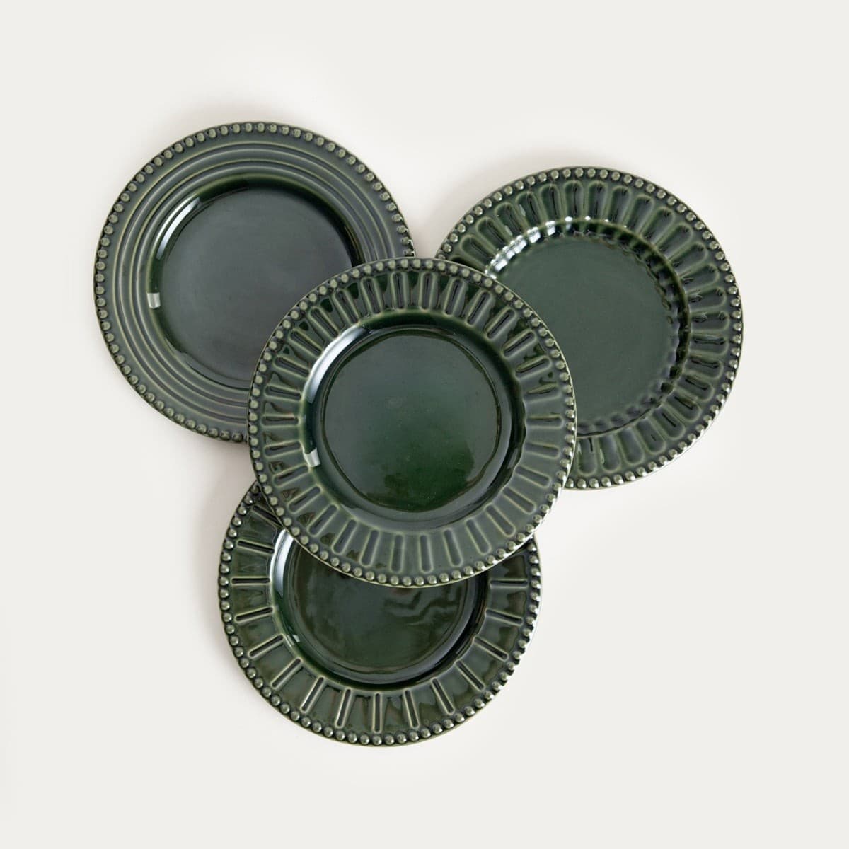 Dezertné taniere KOBBI zelené 21,5 cm 4 ks