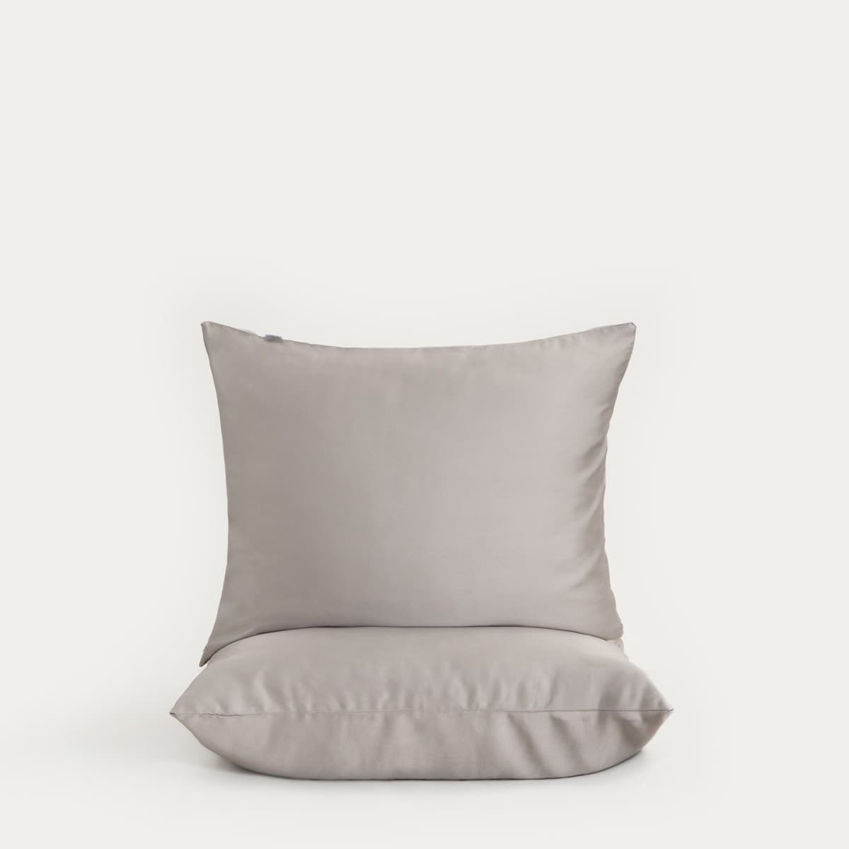 Obliečky na vankúš BAMSA bambusový satén sivé 2× 50 × 60 cm